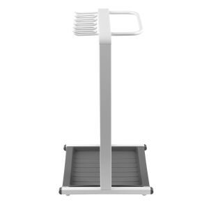 Maclean MC-472 biały stojak na parasole, widok z przodu - Uchwyt na parasol