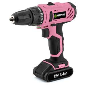 Fieldmann FDV 10202-A akumulatorowa wiertarko-wkrętarka, różowa, 12V Li-Ion akumulator - Wiertarka i śrubokręt