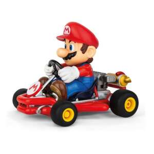 Carrera Mario Kart Pipe Kart samochód zdalnie sterowany, postać Mario, czerwony gokart, widok z boku - Carrera