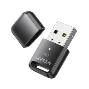 Ugreen Bluetooth 5.3 USB Adapter, czarny, mały, bezprzewodowy, do komputera PC, laptopa, komputera stacjonarnego - Adapter Bluetooth