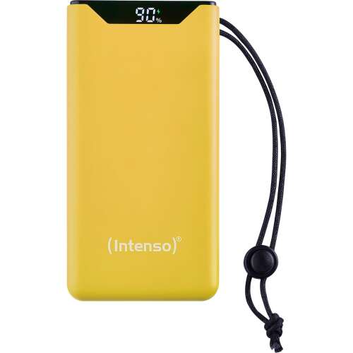 Intenso F10000 10000mAh sárga power bank fekete pánttal