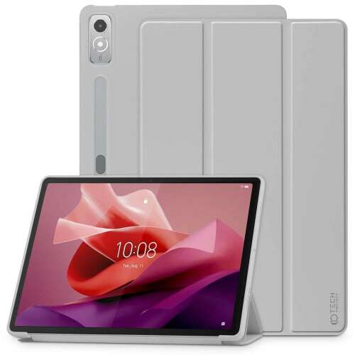 Tech-Protect SmartCase tok a Lenovo Tab P12 12.7" TB-370 -hoz, szürke színű, védőtok tablet számára