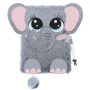 Plüss Elefánt Napló A5 zárral és kulccsal - St. Majewski