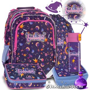 Ars Una Enchanted 5 részes iskolatáska szett hátizsákkal, tolltartóval, tornazsákkal, kulaccsal és uzsonnás dobozzal - Ars Una