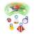 Baby Einstein Sea Floor Explorers 2-in-1 Play Mat and Water Mat accessories: hanging toys, water mat, and play mat.