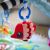 Close-up of fish toy on Baby Einstein play gym