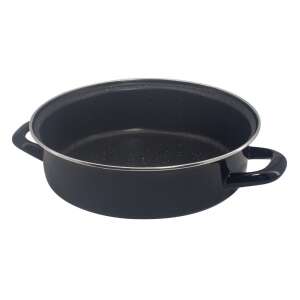 Rosberg R51222A32 Baking and Cooking Tray, 32x7 cm, Marble Design, Induction, PFOA-free, Black 103217839 - Cookware & bakeware