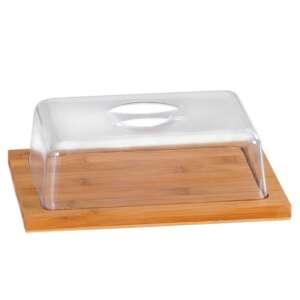 Kesper 58643 Cheese Storage Board with Lid, 25x20x8cm, Bamboo, Tight-Closing, Brown 103217987 - Kesper