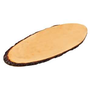 Kesper 61202 Alder Serving Board, Oval, 50-59x20cm, Brown - Kesper