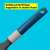 Close-up of the Tasty 678015 silicone spatula blue handle
