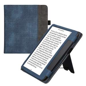 Kryt Kwmobile pre Tolino Epos 3, tmavomodrý/sivý, textil, KWM000017KY003C 103221241 - Počítače a doplnky