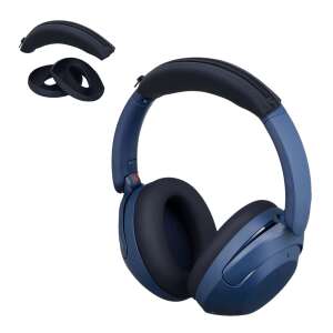 Капаци за лента за глава и капаци за уши Kwmobile за слушалки Sony WH-XB910N в тъмно синьо - Технически статии и електроника