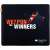 Canyon Gaming Weapon for Winners Mouse Pad, black with red and orange design
