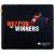 Canyon Gaming Weapon for Winners Mouse Pad, black with red and orange design