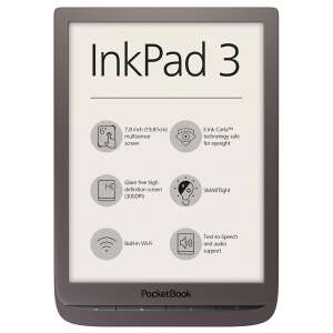 POCKETBOOK PB740 INKPad3 (7.8" E-Ink, auto backlight, Dual CPU: 2x1GHz, 8GB, 1900mAh, wifi, mSD) maro închis e-book 58126087 Cititoare de cărți electronice (eBook Reader)