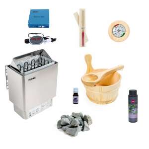 Kit echipare sauna uscata Waincris LAMPO 8-12 mc 103222213 - Accesoriu pentru saună