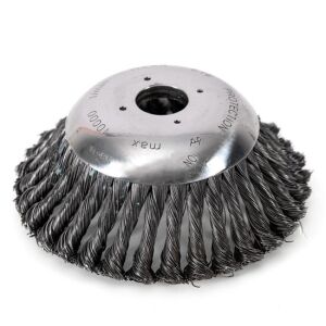 Cup-type Wire Brush Head for Brush Cutter/Trimmer, Micul Fermier, 200 mm 125164679 - Wire Brush Tool
