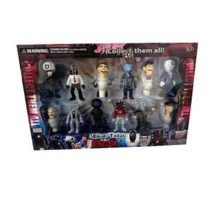 Set of 12 Skibidi Toilet Action Figures 103230188 - Toy