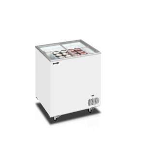 TEFCOLD IC201SC fagylalt kirakat fagyasztó, fehér, 165 liter - Fagyasztóláda és Fagyasztószekrény