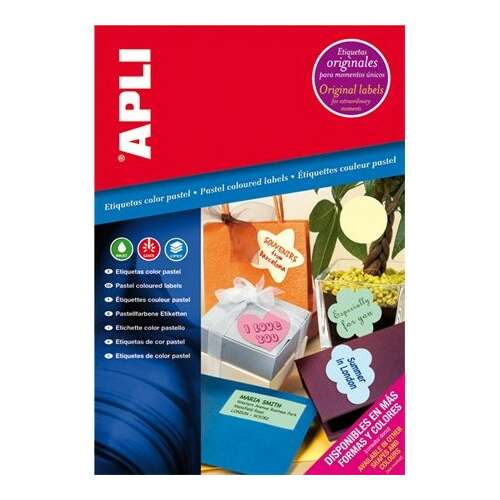 APLI, 210x297 mm, Farbe, pastellgrün, Etikett (20 Etiketten pro Packung) 58231454