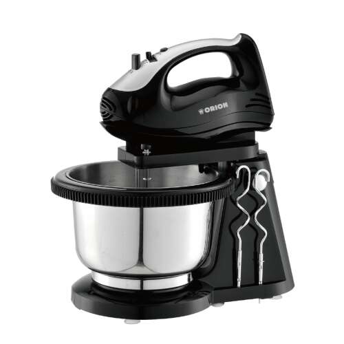 Orion OBM-320B 250 W 5-Gang-Edelstahl-Mixer mit Turbofunktion, schwarz