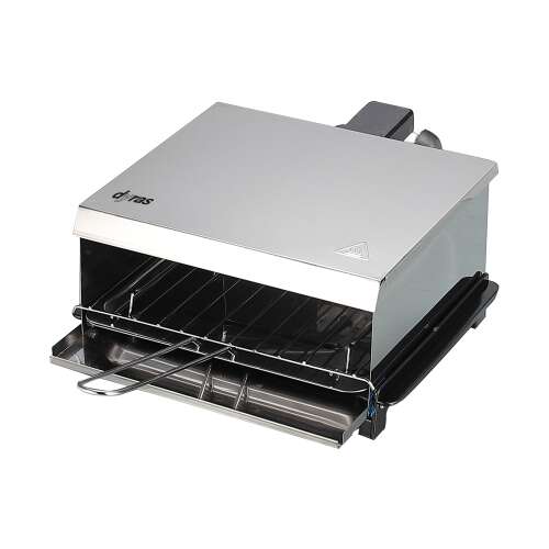 Grill cu sandvișuri Dyras SM-106S Retro, 800W, din oțel inoxidabil