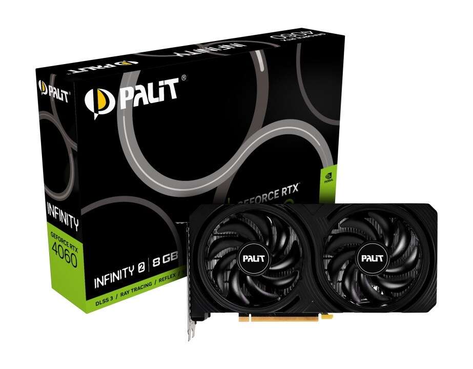 Palit NE64060019P1-1070L videókártya NVIDIA GeForce RTX 4060 8 GB...