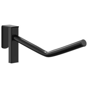 Suport portabil negru pentru șa VidaXL cu cârlig pentru zăbală, vedere laterală - Accesorii pentru călărie