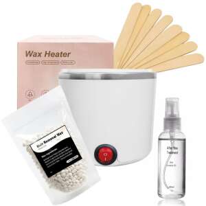 Mini-Wachserwärmer-Set zur Haarentfernung, enthält Wachserwärmer, Wachsperlen und After-Wax-Behandlungsöl - Haarentfernung & Rasur