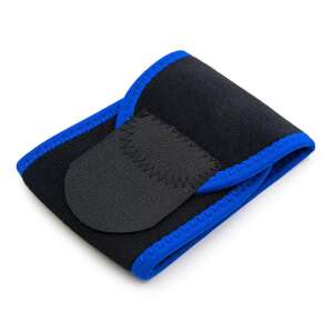 Black and blue wrist support, showing the flat side of the product - Everyday joint fixation