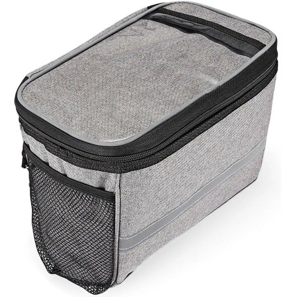 Sahoo Handlebar Mounted Polyester Bike Bag - Grey