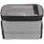 Sahoo handlebar bike bag, gray, front view, with transparent pocket