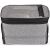 Front view of Sahoo gray handlebar bike bag with transparent phone pocket