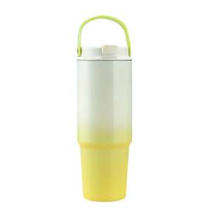 Čaša s gradijentom, putna čaša 820 ml - bijela/žuta 103260558 - OEM