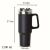 1200ml black tumbler with dimensions, 15cm width, 27cm height, 9.8cm diameter