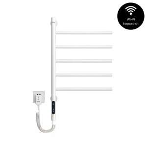 Intelligent Towel Radiator with Foldable Arms, G63 - White - Wi-Fi