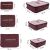 Dimensions of Burgundy Polyester Luggage Organizer Set