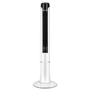 White tower air cooler with black accents - Sumker