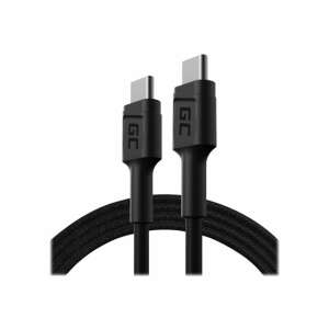 Green Cell GC PowerStream USB-C to USB-C 120cm cable, black, fast charging, data transfer - Data Cable
