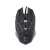Rebeltec DIABLO 2400DPI wired optical gaming mouse, black with lightning design, top view