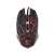 Rebeltec DIABLO 2400DPI wired optical gaming mouse, black with lightning design, red LED lighting, top view