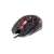 Rebeltec DIABLO 2400DPI wired optical gaming mouse, black with lightning design, red LED lighting