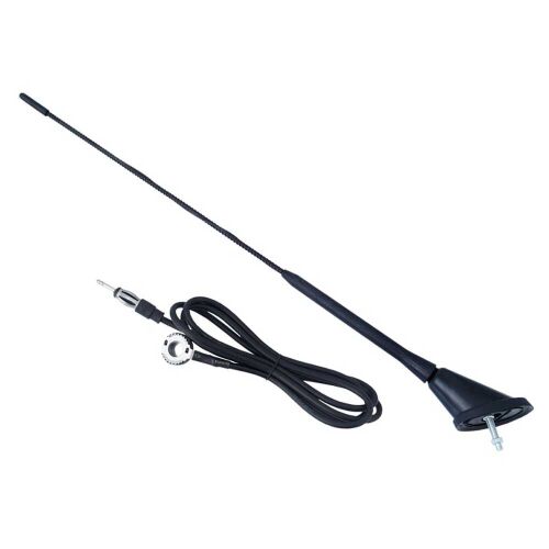 40 cm-es autós rádió antenna kábellel és DIN csatlakozóval AM/FM rádiójelek vételére - Autós antenna