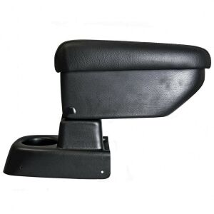 Honda Jazz III 2008-2014 Fekete Műbőr Autós Könyöklő Pohártartóval - Autós könyöklő