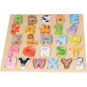 KABI - ABC állatos készségfejlesztő fa játék