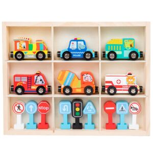 Melissa & Doug Fa Kisautó Szett - 9 db