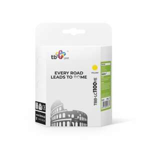 Cartuș de cerneală compatibil TB Print TBB-LC1100YE 19 ml galben pentru imprimante Brother - Consumabile pentru imprimantă