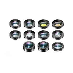 Set de 11 lentile profesionale Apexel pentru telefoane iPhone, Samsung, Huawei, Oppo, Xiaomi - Lentile / obiective pentru telefoane moblle
