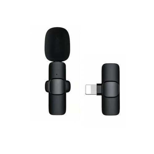 Apexel Lavalier mikrofon, vezeték nélküli, mindenirányú, iPhone villámcsatlakozóval