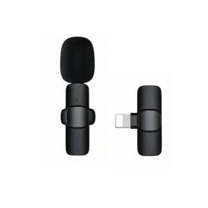 Microfon lavalier Apexel, wireless, omnidirecțional, cu conector Lightning pentru iPhone - Microfoane